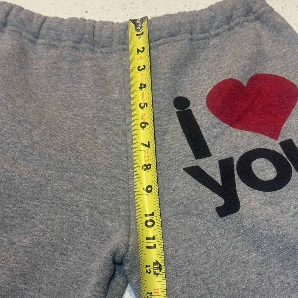 Freecity RARE “let’s go” unisex sweats with “I ❤️ You” on front/thick waistband - Picture 12 of 14